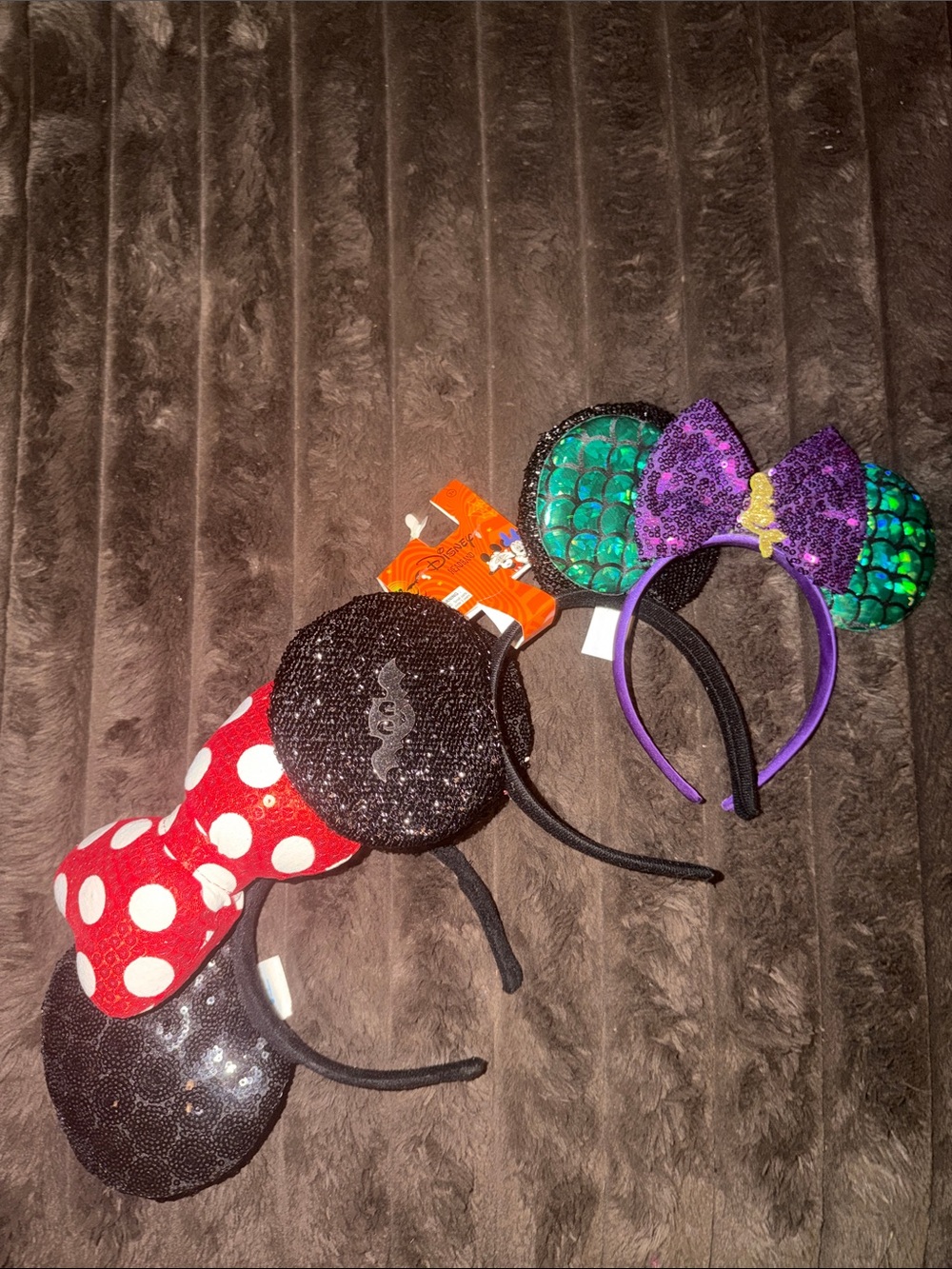 Black, Red, Purple & Green Kids Costume Headband Set